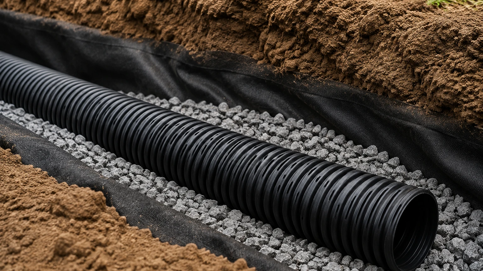 Slotted Corrugated Pipe for Drainage and Dispersion visual guide