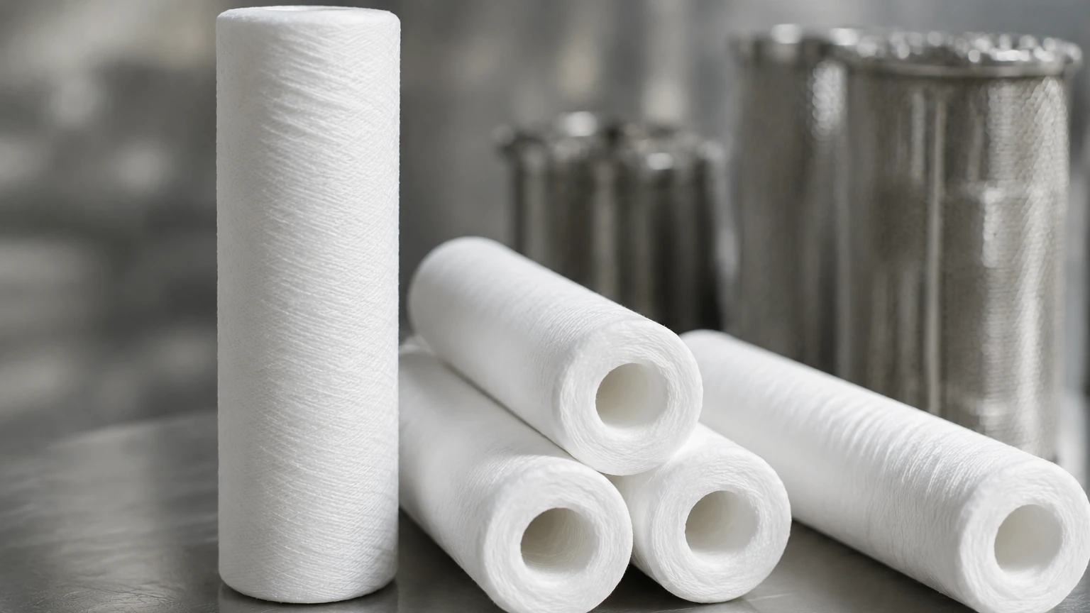 Spun Polypropylene Sediment Filter visual guide