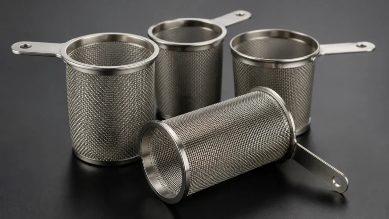 Stainless Steel Mesh Filter with Handle visual guide