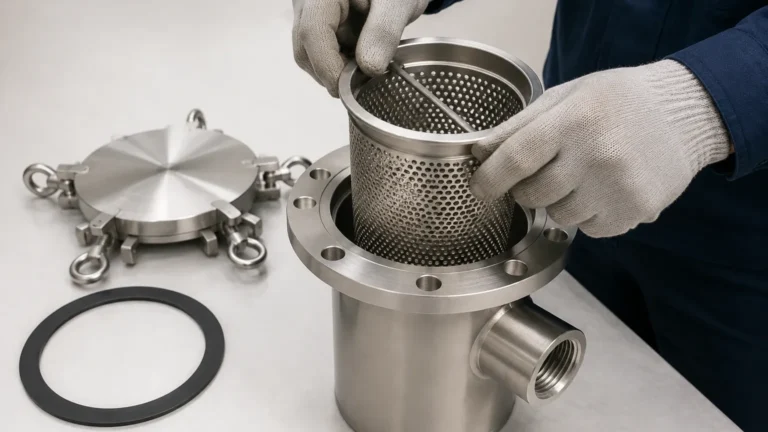 Strainer Basket Installation visual guide