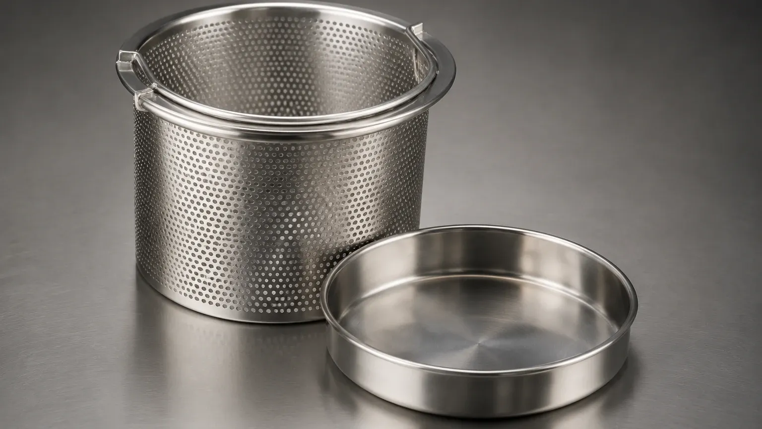 Strainer Basket with Tray visual guide