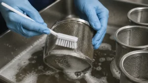 Strainer Cleaning visual guide