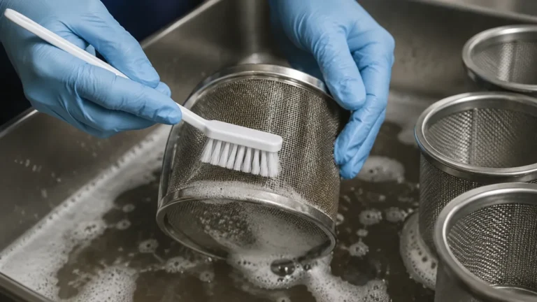 Strainer Cleaning visual guide