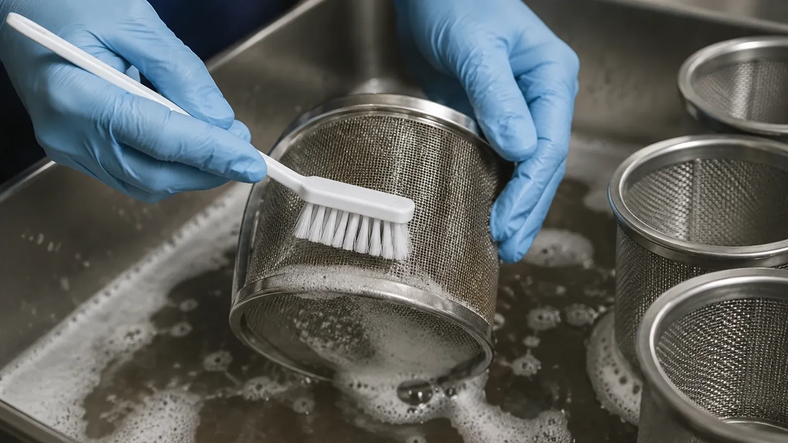 Strainer Cleaning visual guide