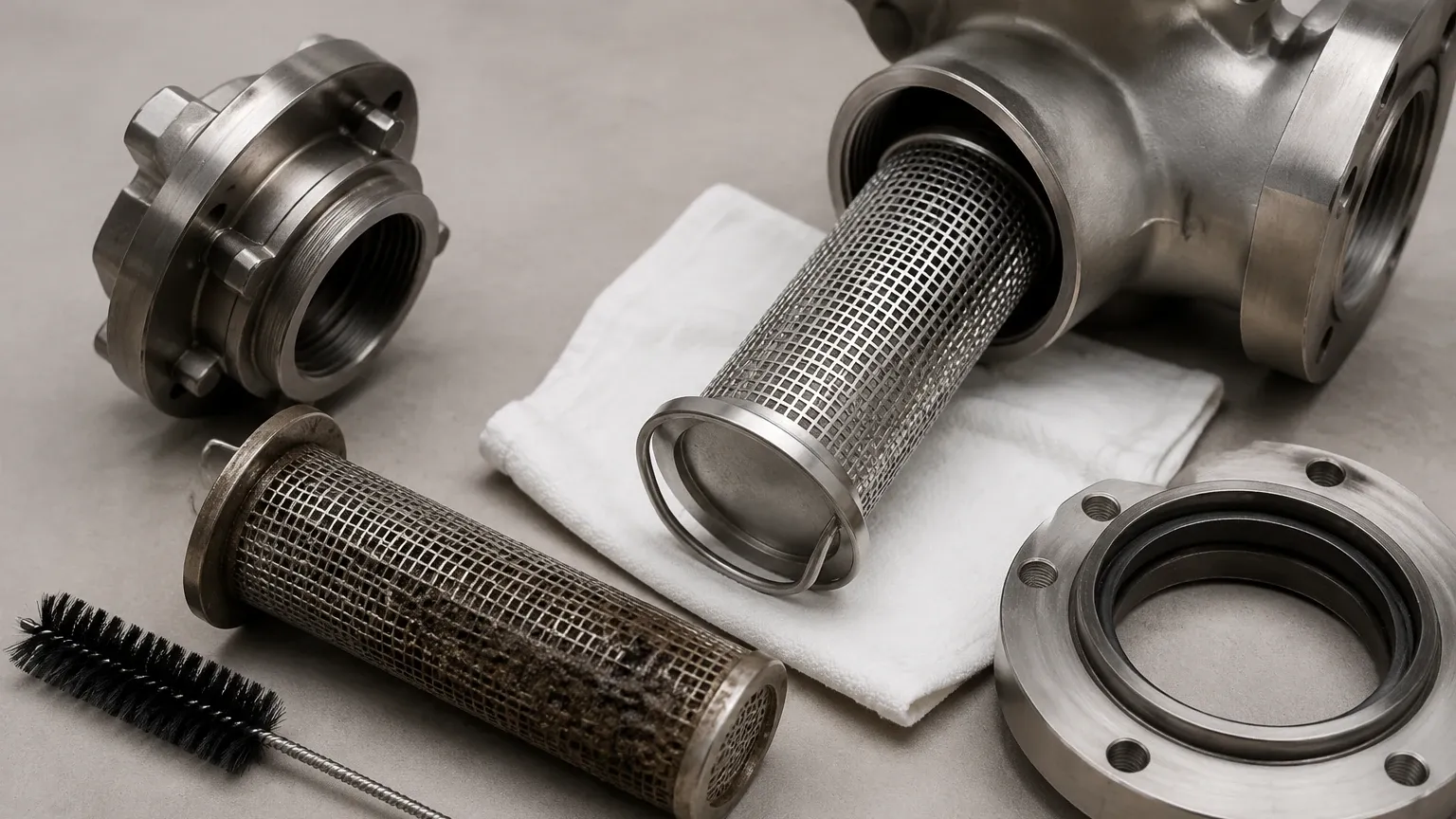 Strainer Replacement visual guide