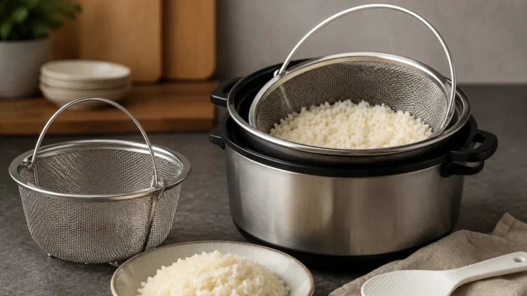 Strainer Rice Cooker visual guide