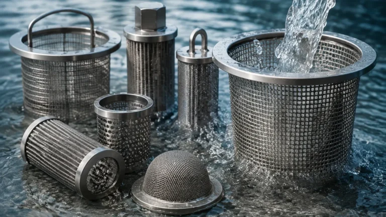 Strainers in Water visual guide