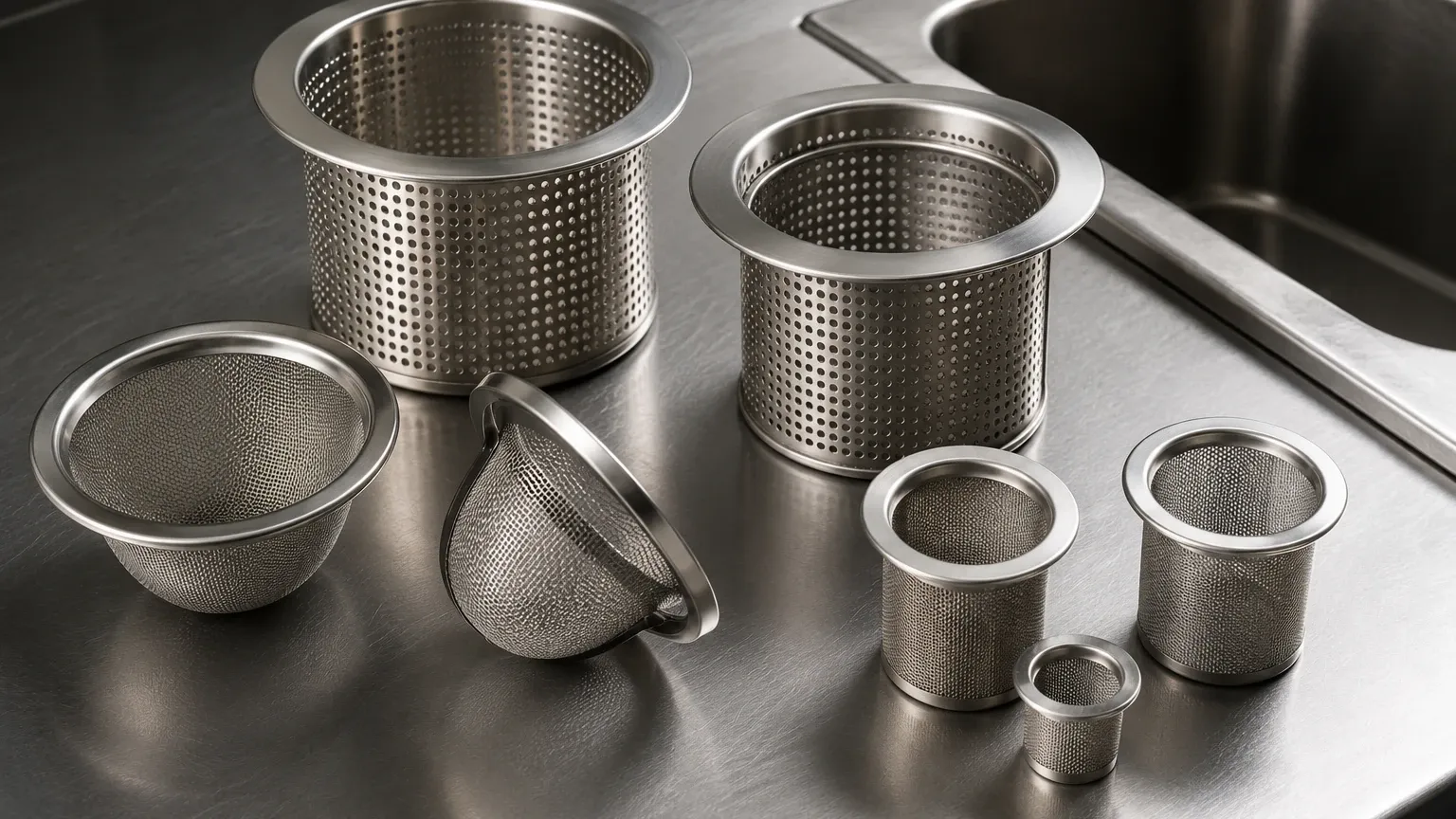 Strainers Kitchen Sink visual guide