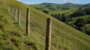 Stretching Woven Wire Fence Over Hills visual guide