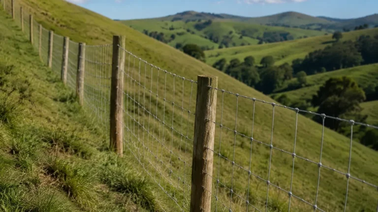 Stretching Woven Wire Fence Over Hills visual guide