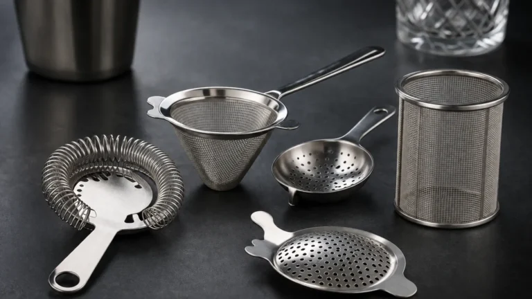 Types of Cocktail Strainers visual guide