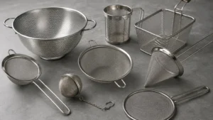 Types of Kitchen Strainers visual guide