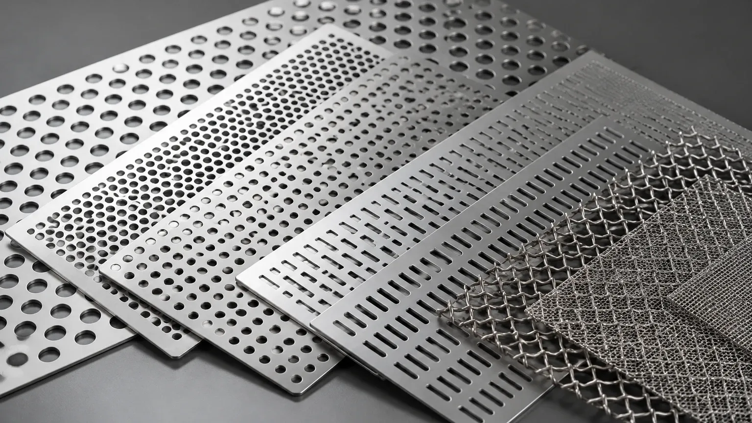 Types of Perforated Metal Sheets Types of Perforated Metal Sheets visual guide