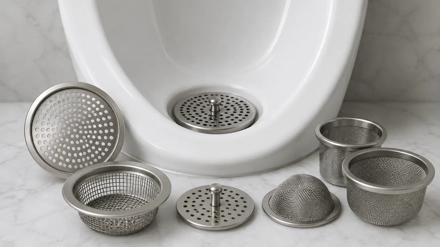 Urinal Strainers visual guide
