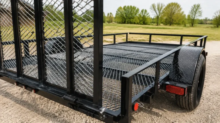 Utility Trailer with Expanded Metal Floor visual guide