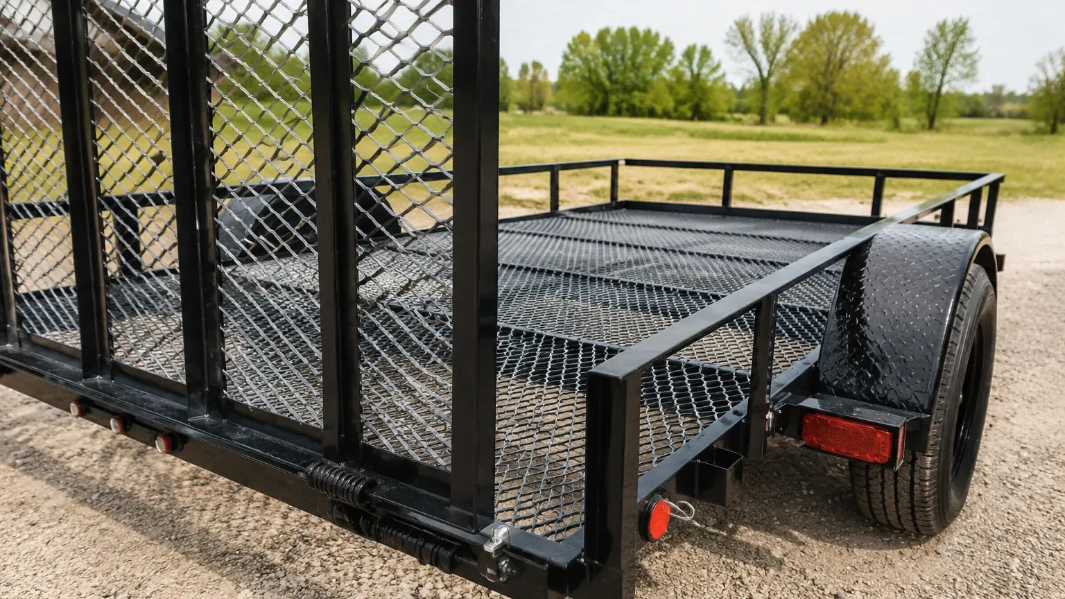 Utility Trailer with Expanded Metal Floor visual guide