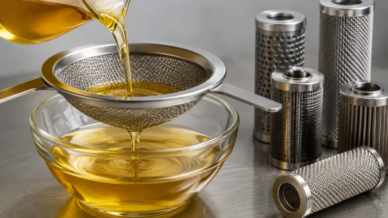 Vegetable Oil Filtration visual guide