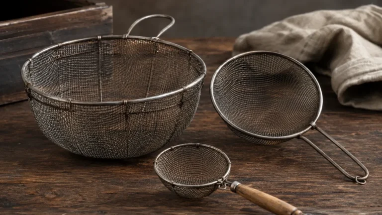 Vintage Wire Strainers visual guide