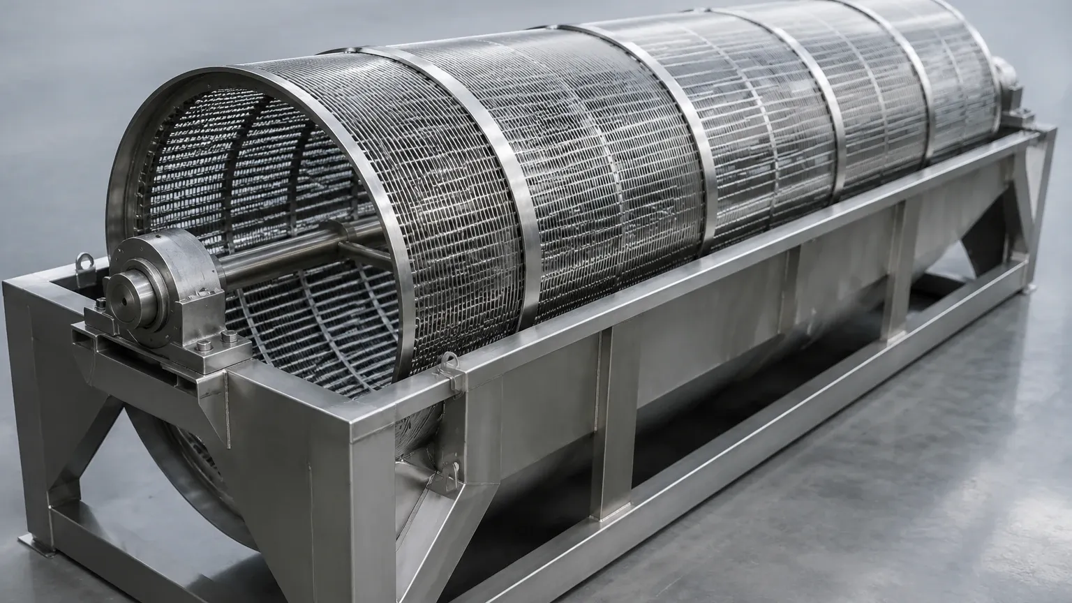 Wedge Wire Rotary Drum Screen visual guide