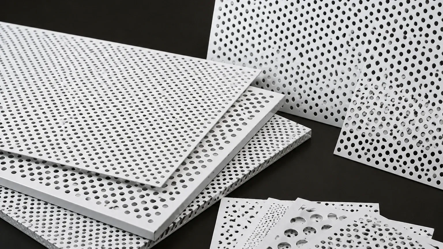 White Perforated Metal White Perforated Metal visual guide