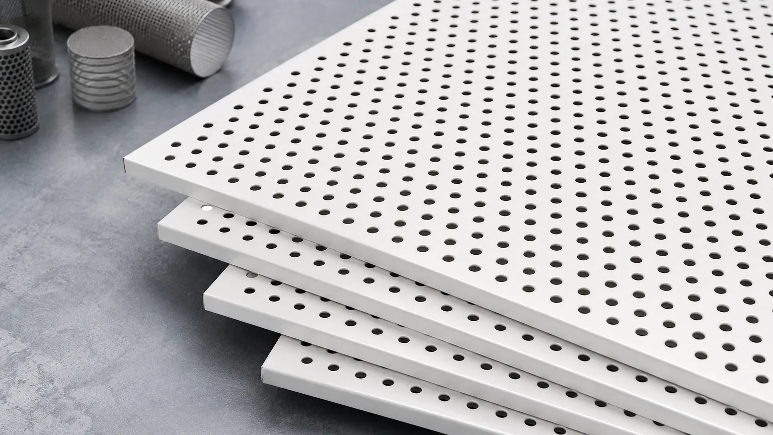 White Perforated Metal Panel White Perforated Metal Panel visual guide