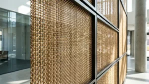 Wire Mesh Brass Architectural Woven visual guide