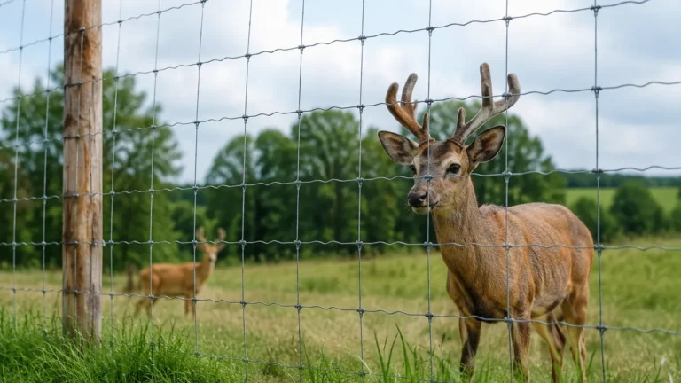 Woven Wire Deer Fence visual guide