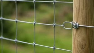 Woven Wire Fence Attachment visual guide