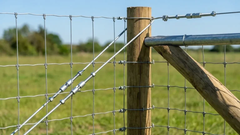 Woven Wire Fence Bracing visual guide