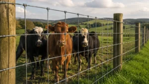 Woven Wire Fence for Cattle visual guide
