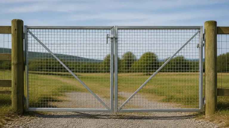 Woven Wire Fence Gate visual guide
