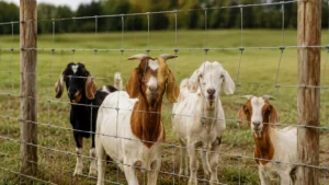 Woven Wire Fence Goats visual guide
