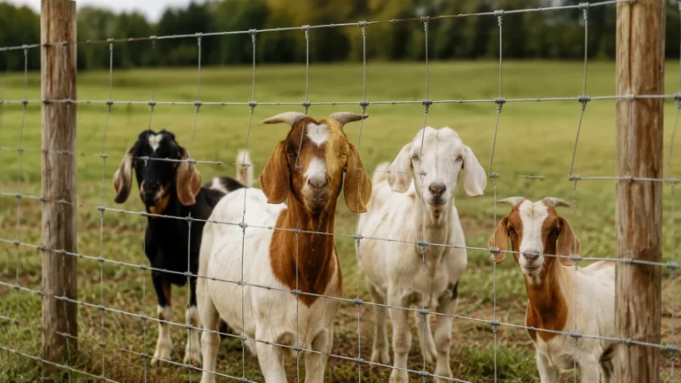 Woven Wire Fence Goats visual guide