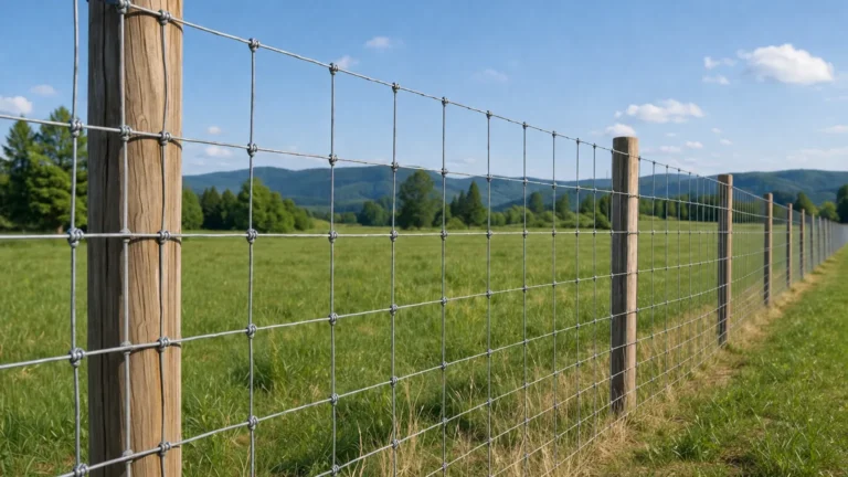 Woven Wire Fence Height visual guide