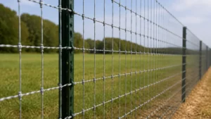 Woven Wire Fence Inside or Outside Posts visual guide