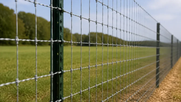 Woven Wire Fence Inside or Outside Posts visual guide