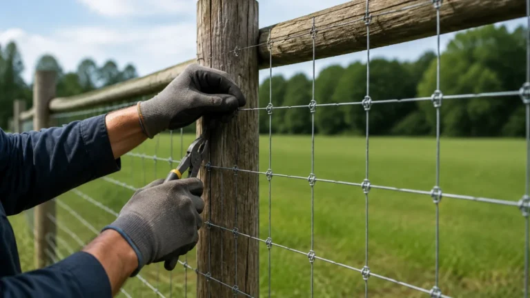 Woven Wire Fence Installation visual guide