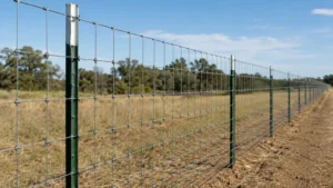 Woven Wire Fence T Post Spacing visual guide