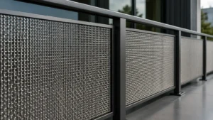 Woven Wire Mesh Balustrade visual guide