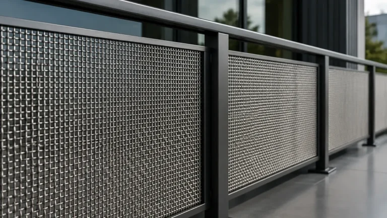 Woven Wire Mesh Balustrade visual guide
