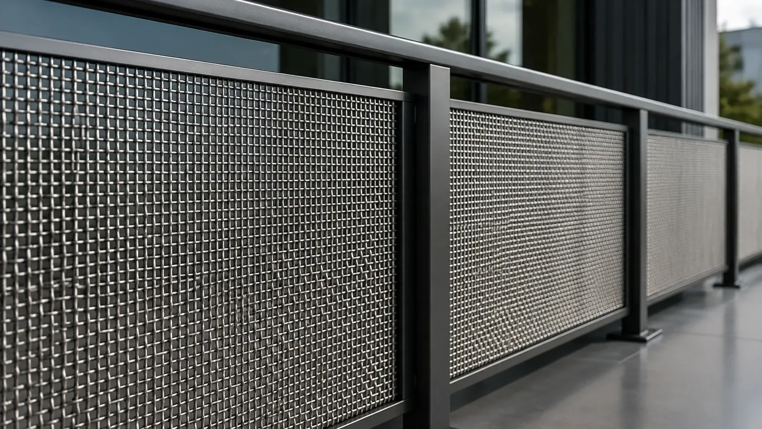 Woven Wire Mesh Balustrade Woven Wire Mesh Balustrade visual guide