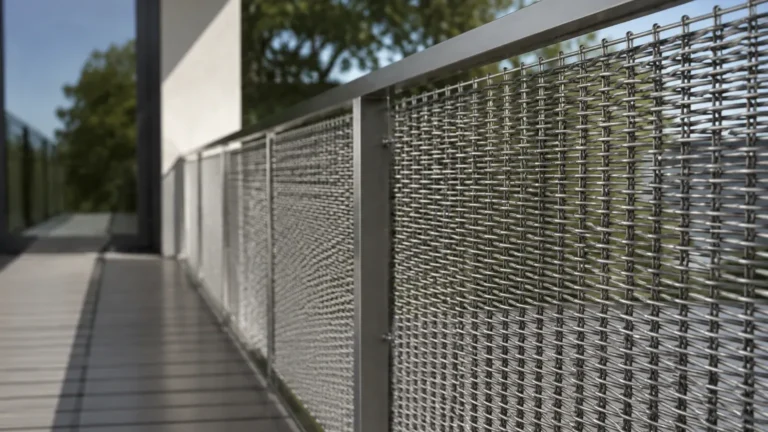 Woven Wire Mesh Railing visual guide