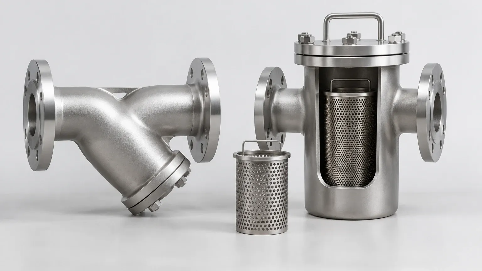 Y Strainer vs Basket Strainer Y Strainer vs Basket Strainer visual guide