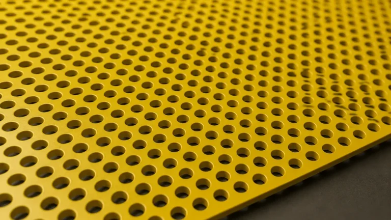 Yellow Perforated Metal Texture visual guide