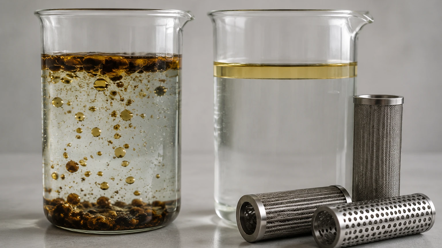 Filter Oil from Water visual guide