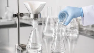 Filtering Flasks in Laboratory visual guide