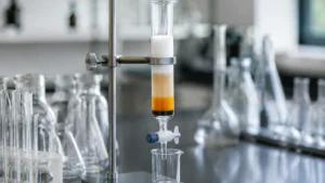 Frit Column Chromatography visual guide