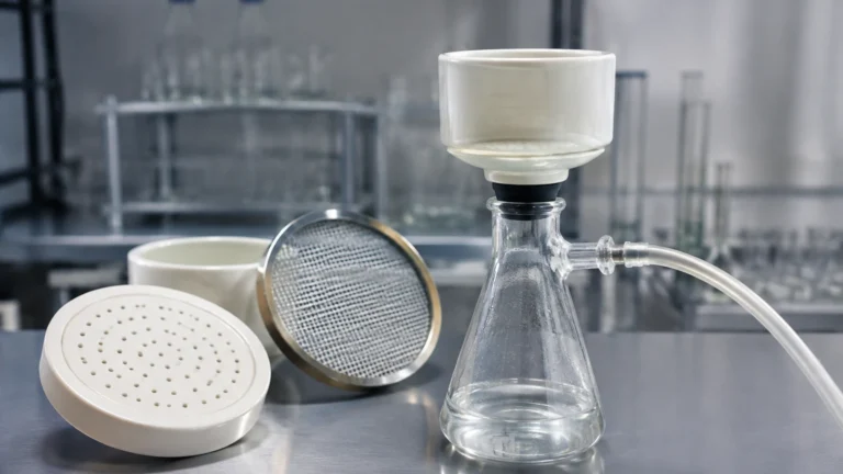 Hirsch Funnel Vacuum Filtration visual guide