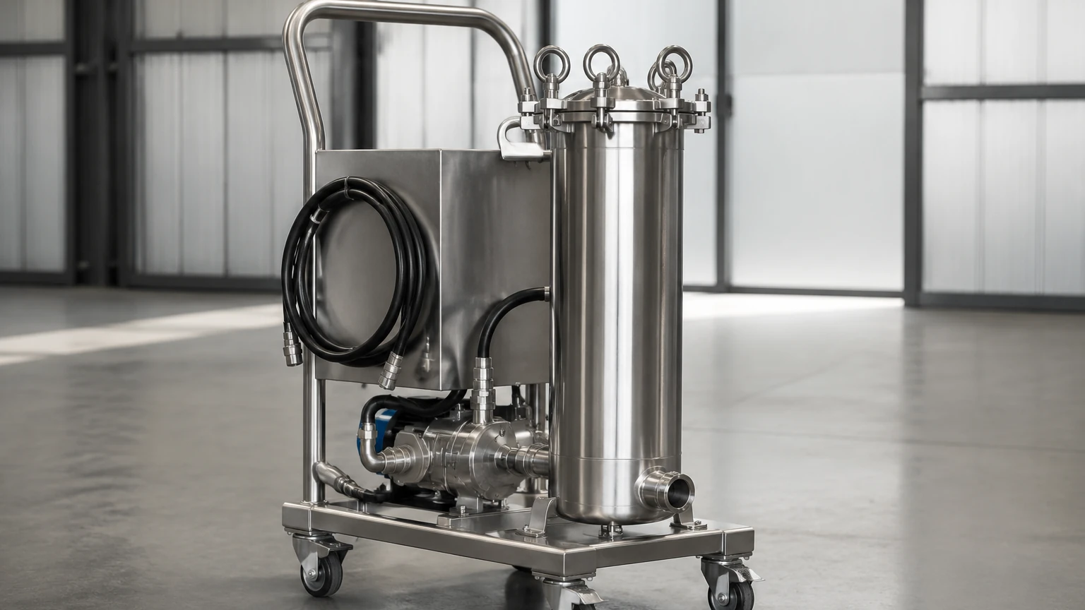 Hydraulic Filter Cart visual guide