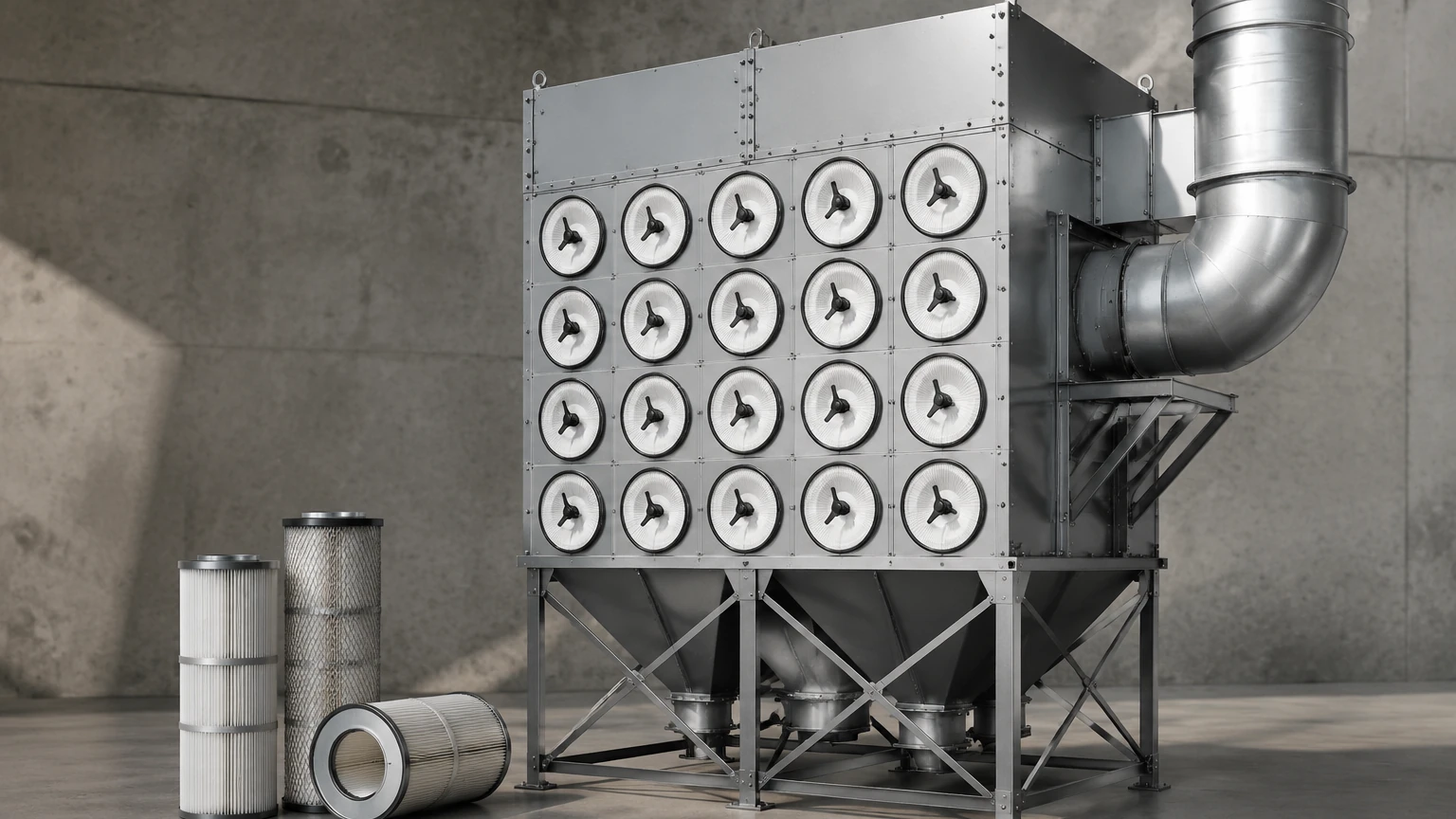 Industrial Cartridge Dust Collector visual guide